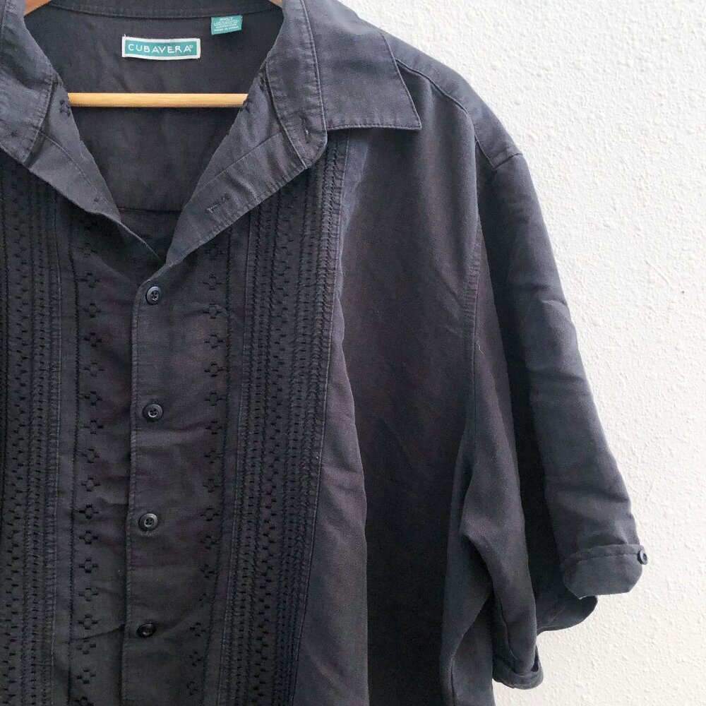 CUBAVERA Rayon Blend Short Sleeves Shirt 2X Tall - Picture 6 of 7